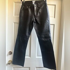 Soft Black Leather Pants